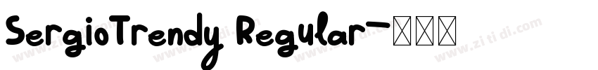 SergioTrendy Regular字体转换